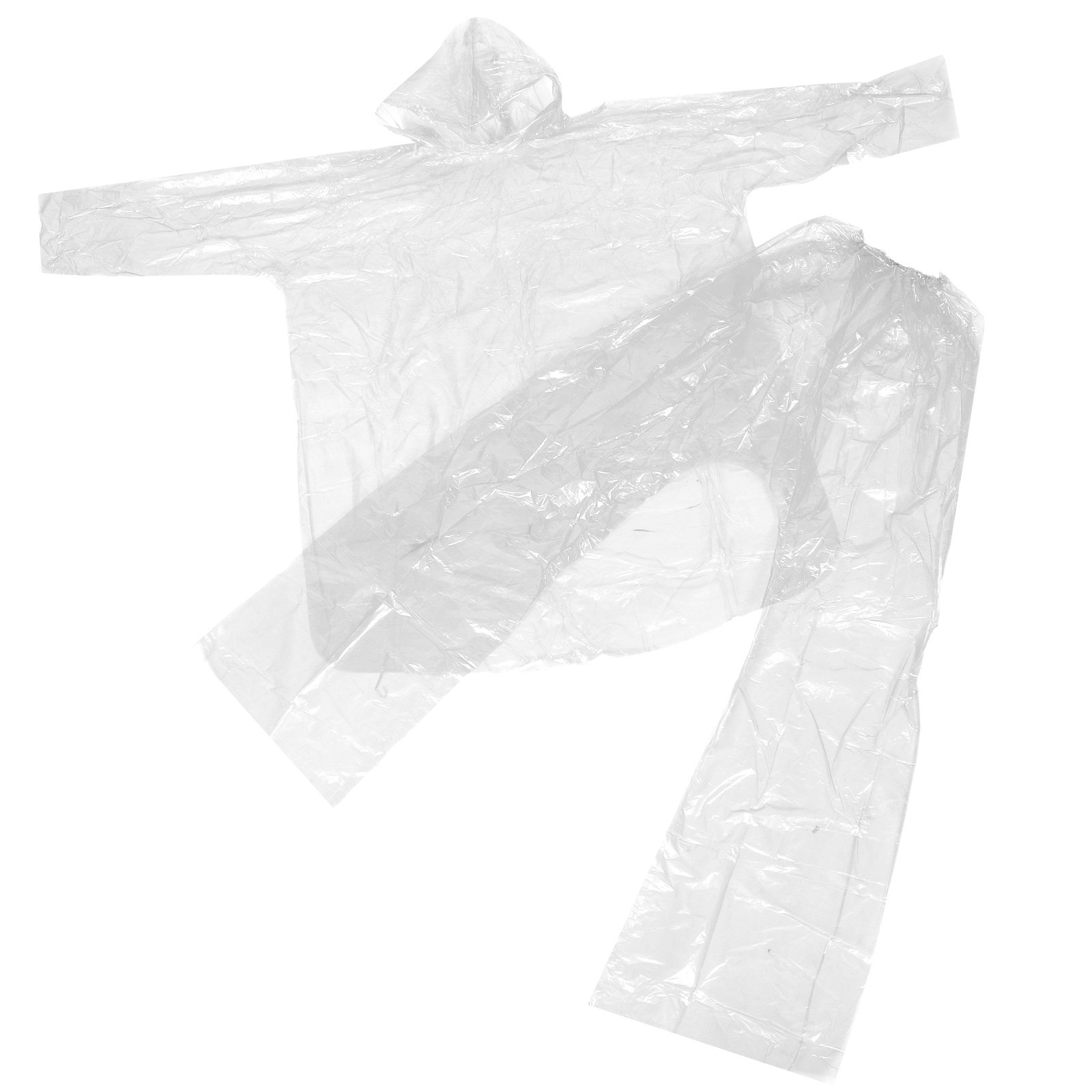 Emergency Poncho Rain - Emergency Rain Poncho Set Clear Plastic