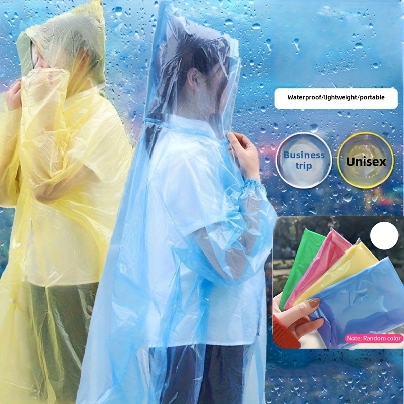 5/10Pcs Disposable Waterproof  - đánh giá và giá Emergency Poncho Rain
