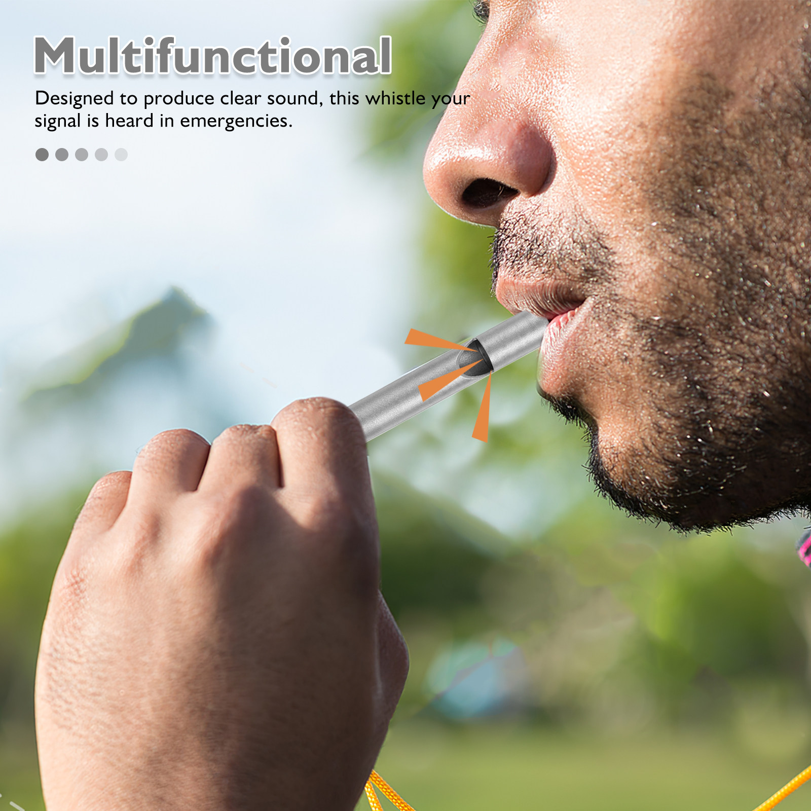 Multi Functional Titanium Allo - đánh giá và giá Emergency Whistle Loud