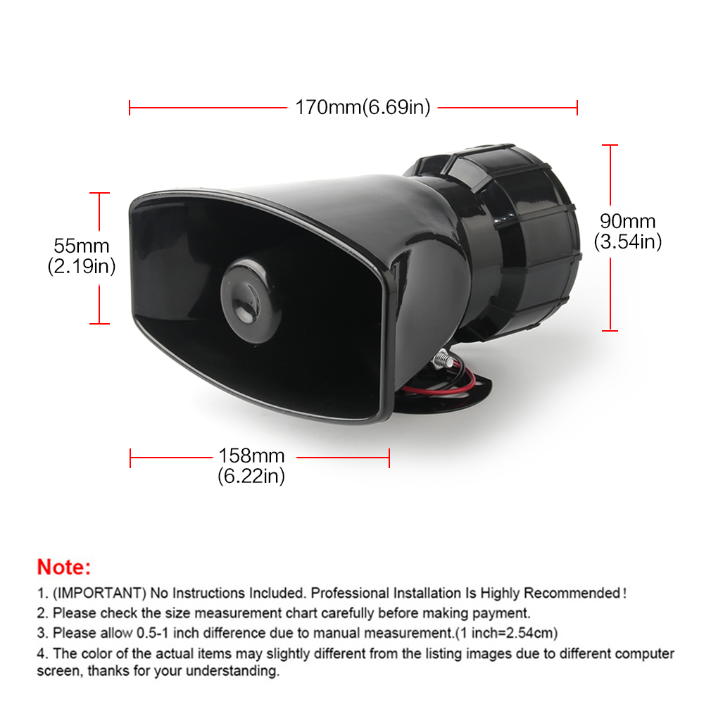 12V Speaker 130dB Wireless Ele - đánh giá và giá Emergency Whistle Loud