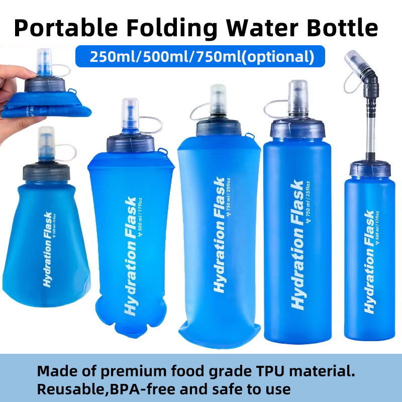 250ml 500ml 750ml Portable Fol - đánh giá và giá Water Bag Collapsible