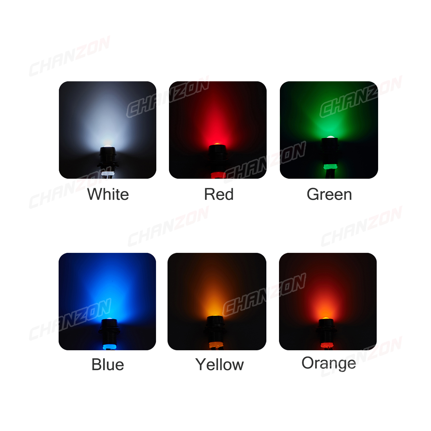 Bộ 5 Đèn LED 12V 8Mm Chỉ Báo T - đánh giá và giá Signal Panel Orange