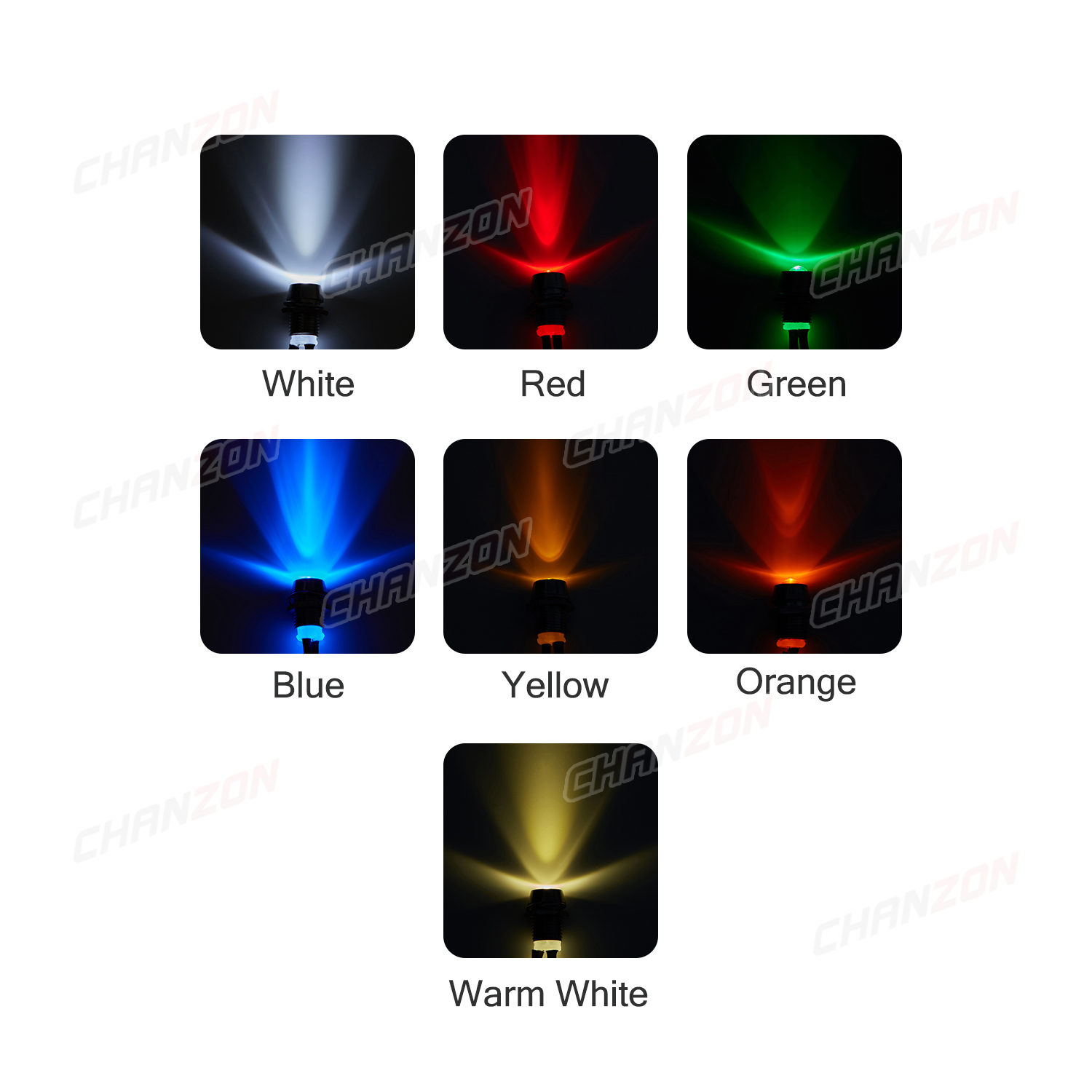 Bộ 5 Đèn LED 12V 8Mm Chỉ Thị Ấ - đánh giá và giá Signal Panel Orange